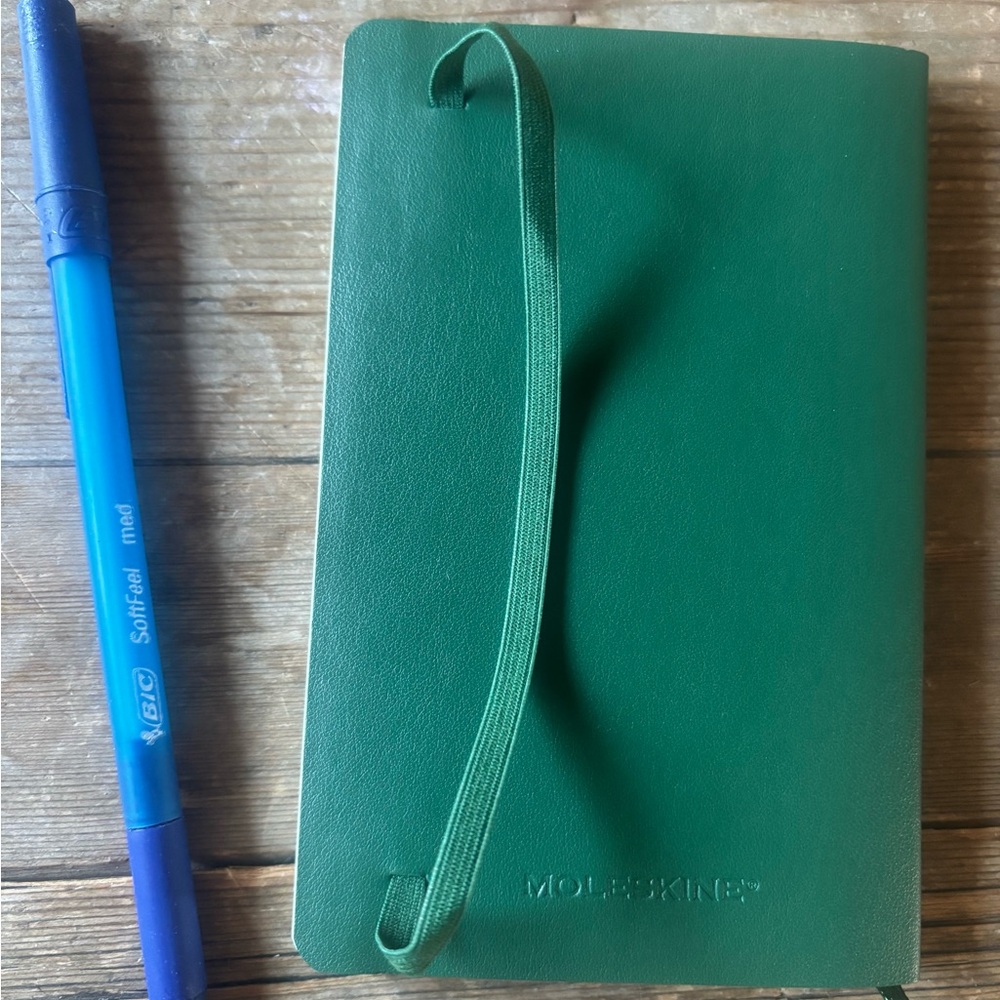 Moleskine Forest Green Journal with Elastic Closure